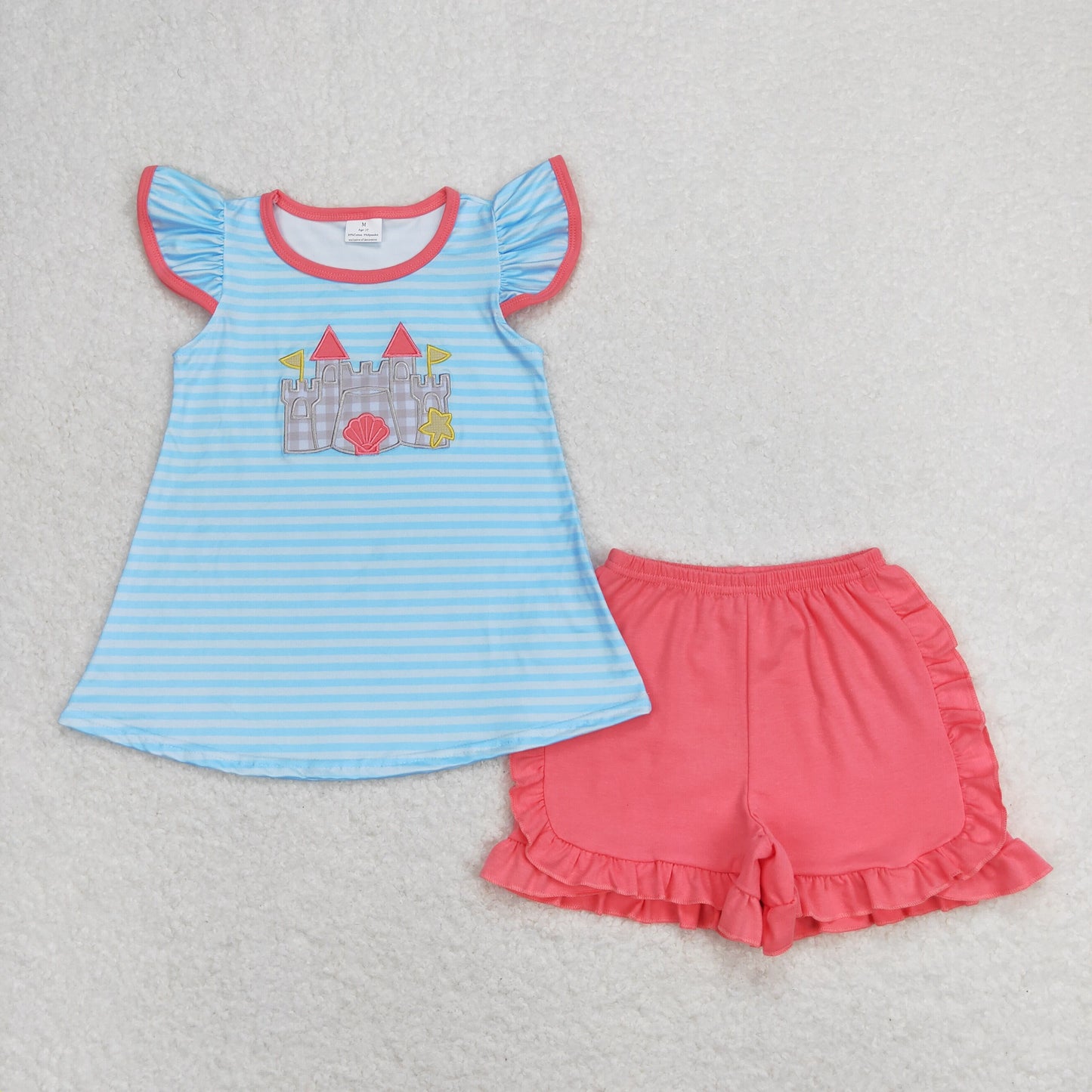 Sandcastle Ruffled Short Set