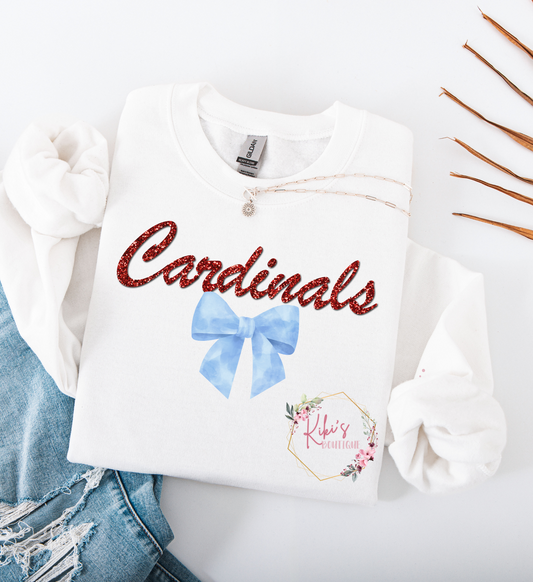 Cardinals Faux Glitter