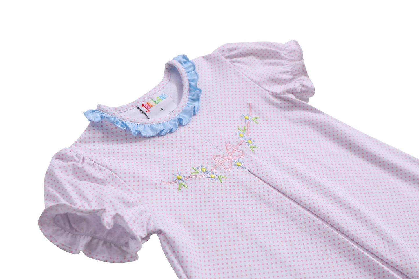 Flower Embroidery Bloomer Set