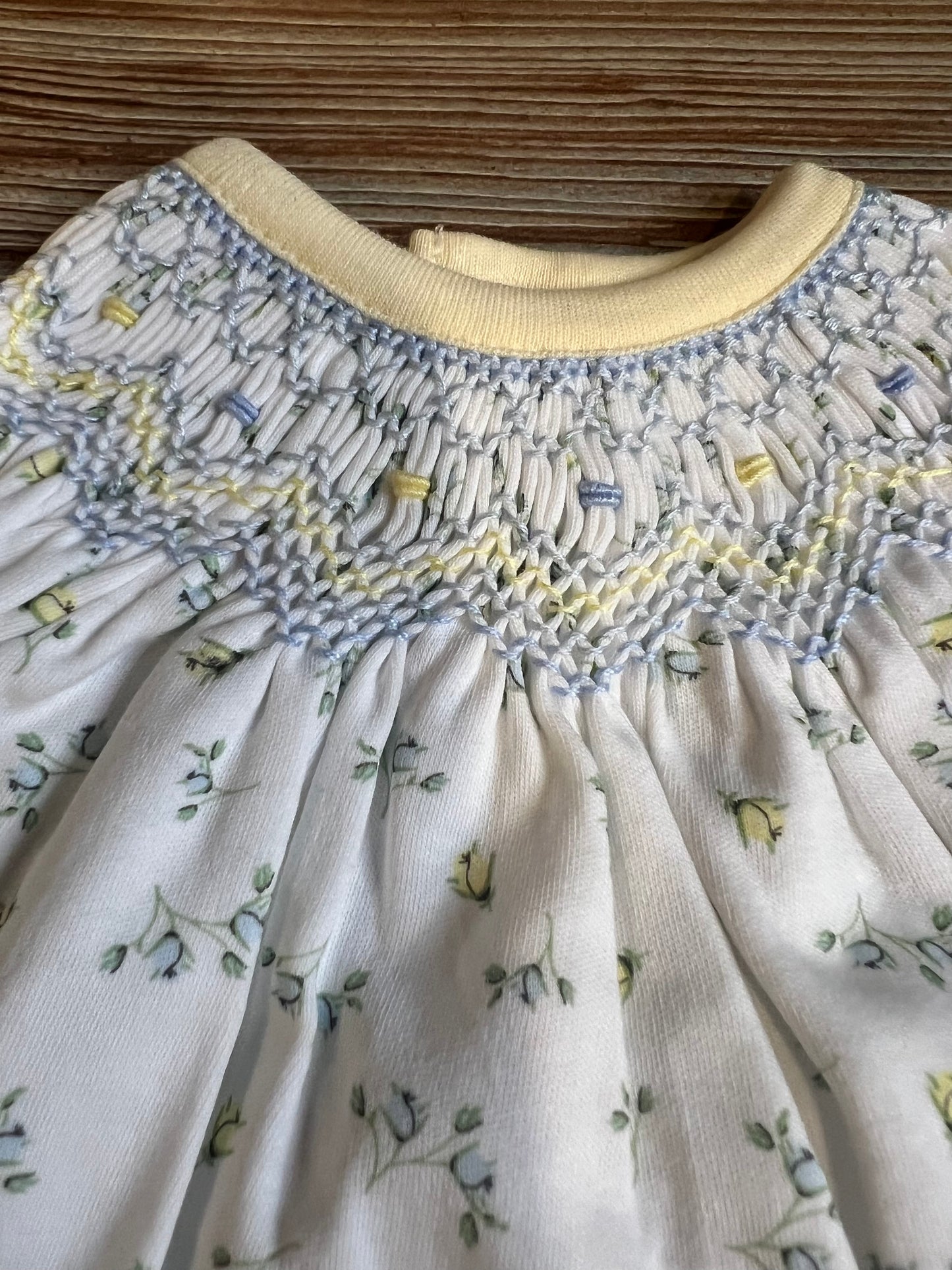 Baby Loren Smocked Floral Footie