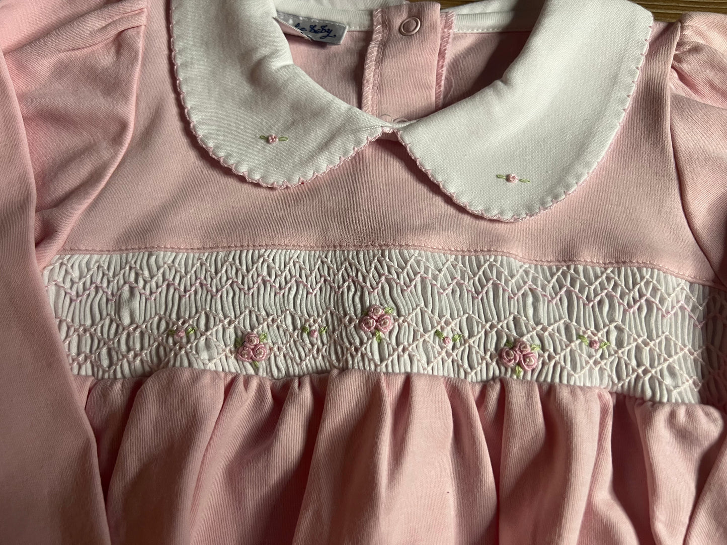 Smocked Rose Bubble Romper