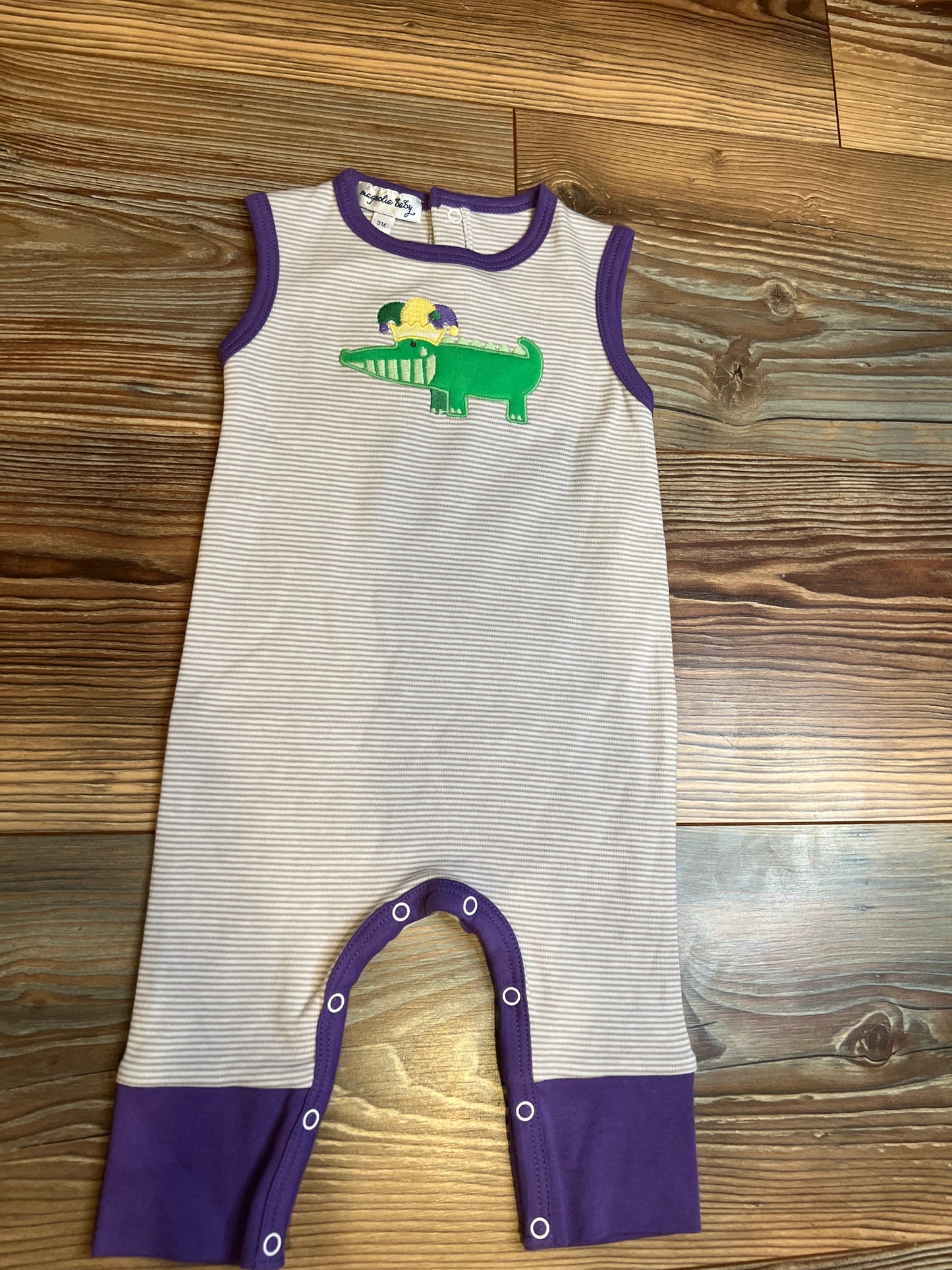 Mardi Gras Sleeveless Romper