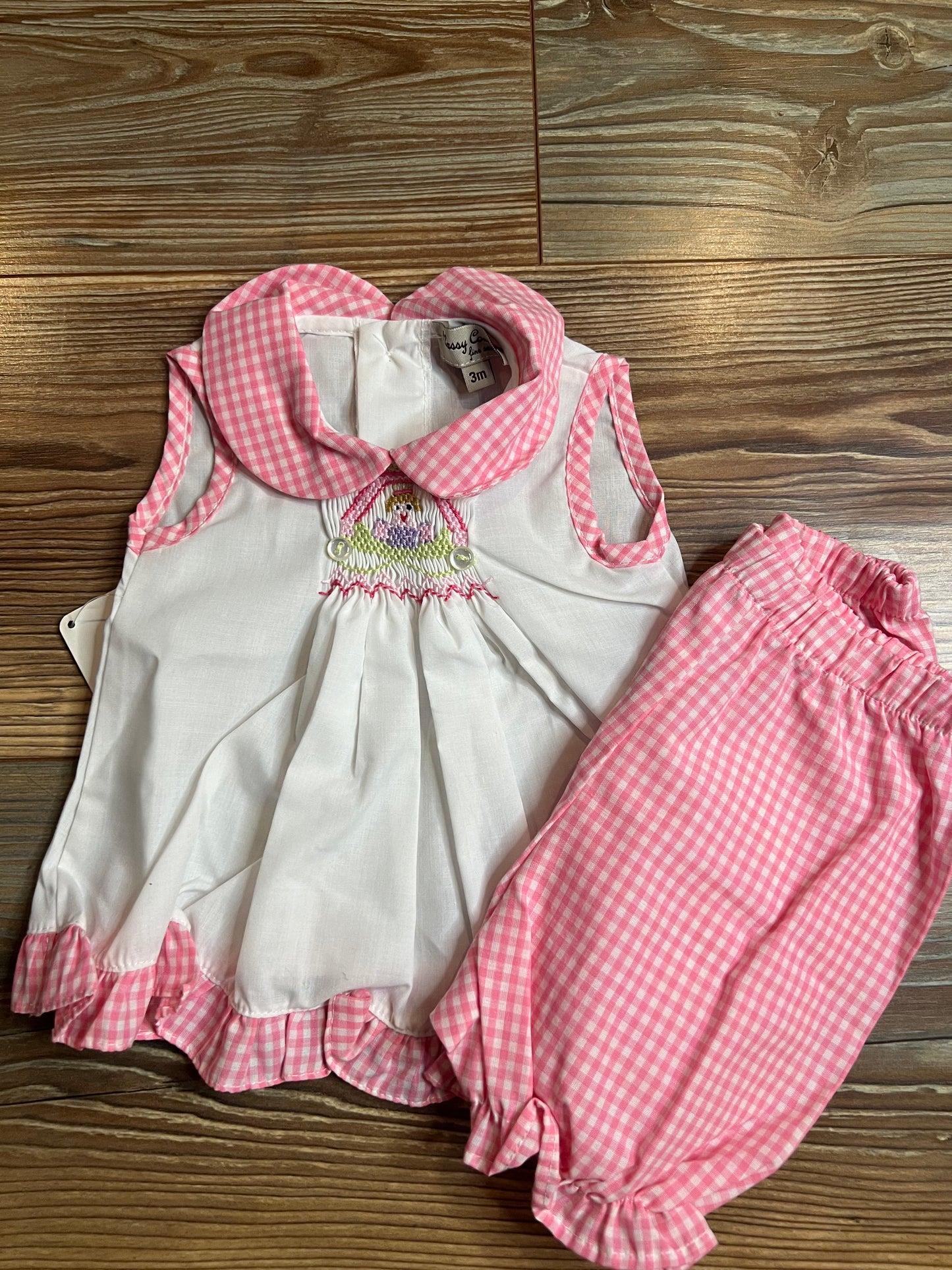 Classy Couture Smocked Princess Ruffled Short Set