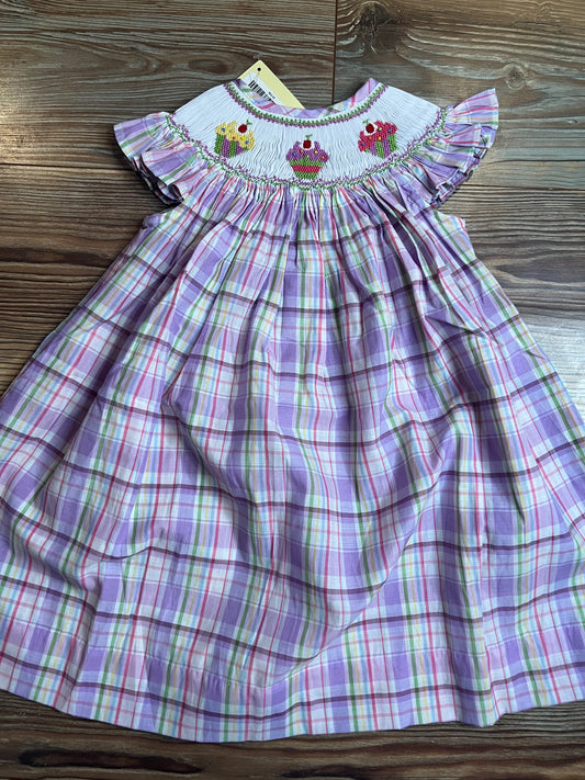 Classy Couture Smocked Cupcake Bishop Dress