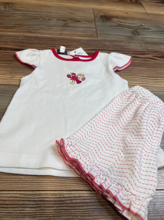 Lobster Fest Flutter Sleeve Short Set