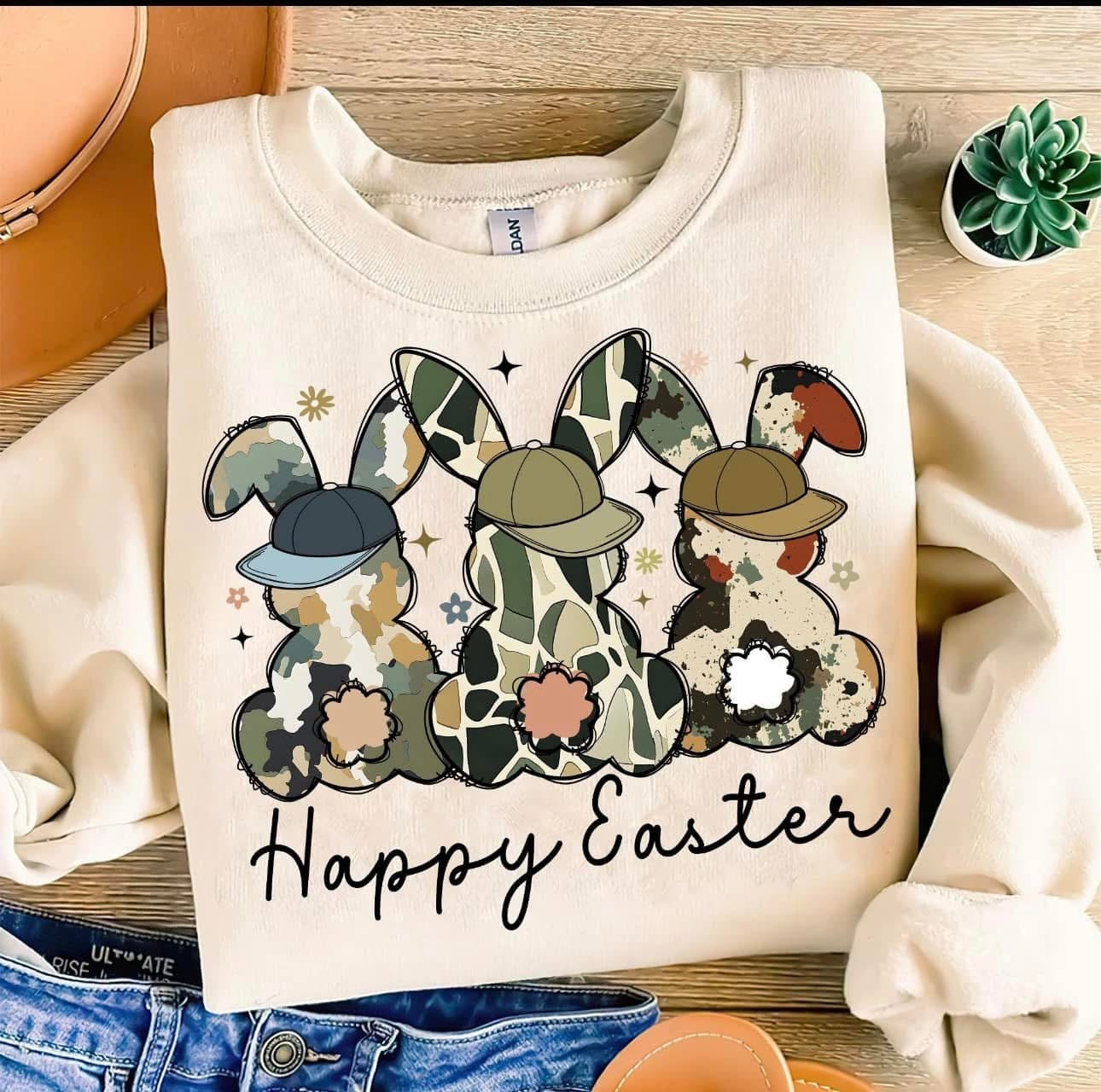 Camo Bunny Trio