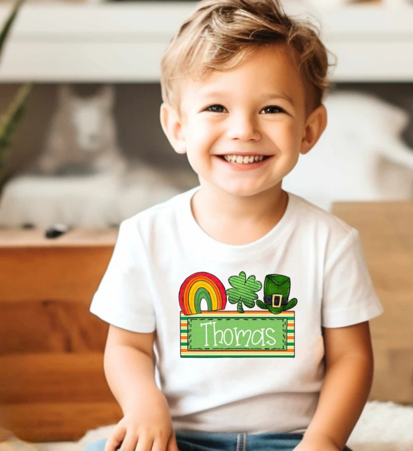 Lucky Rainbow Personalized Tee