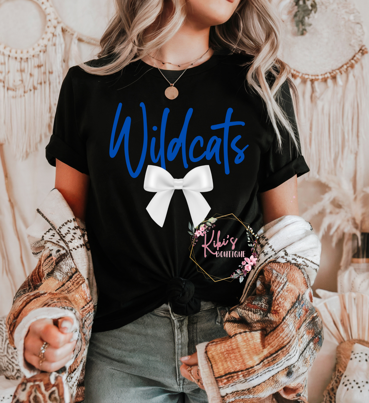 Wildcats Satin Ribbon Bow