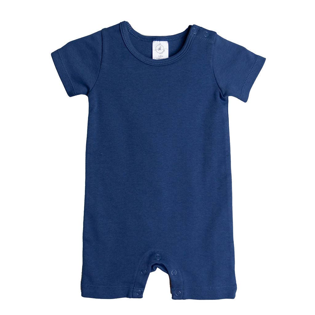 SK Blanks - Unisex Short Sleeve Romper: 6-12M / Navy