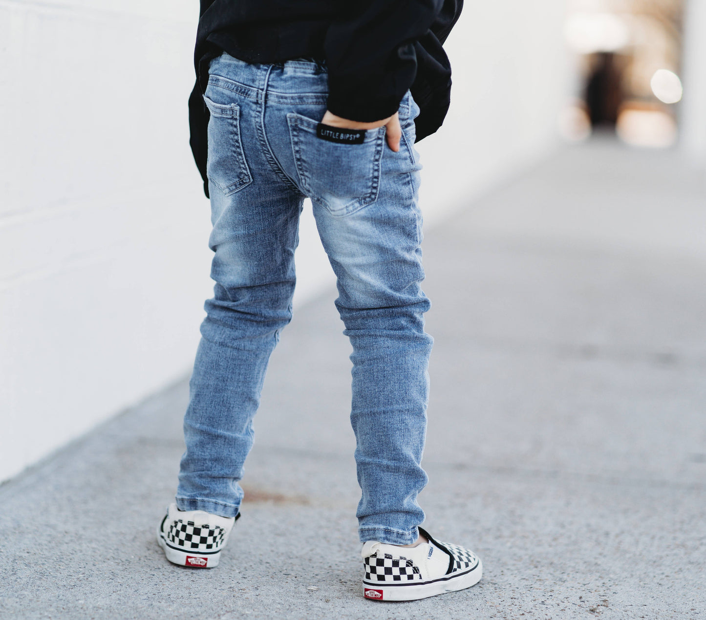 Little Bipsy - Light Wash Denim: 5-6T