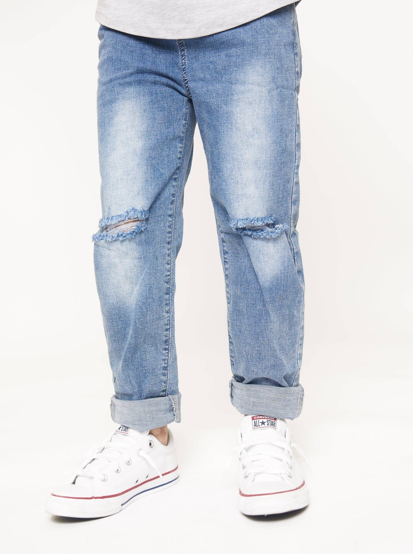 Little Bipsy - Relaxed Fit Distressed Denim: 2-3T