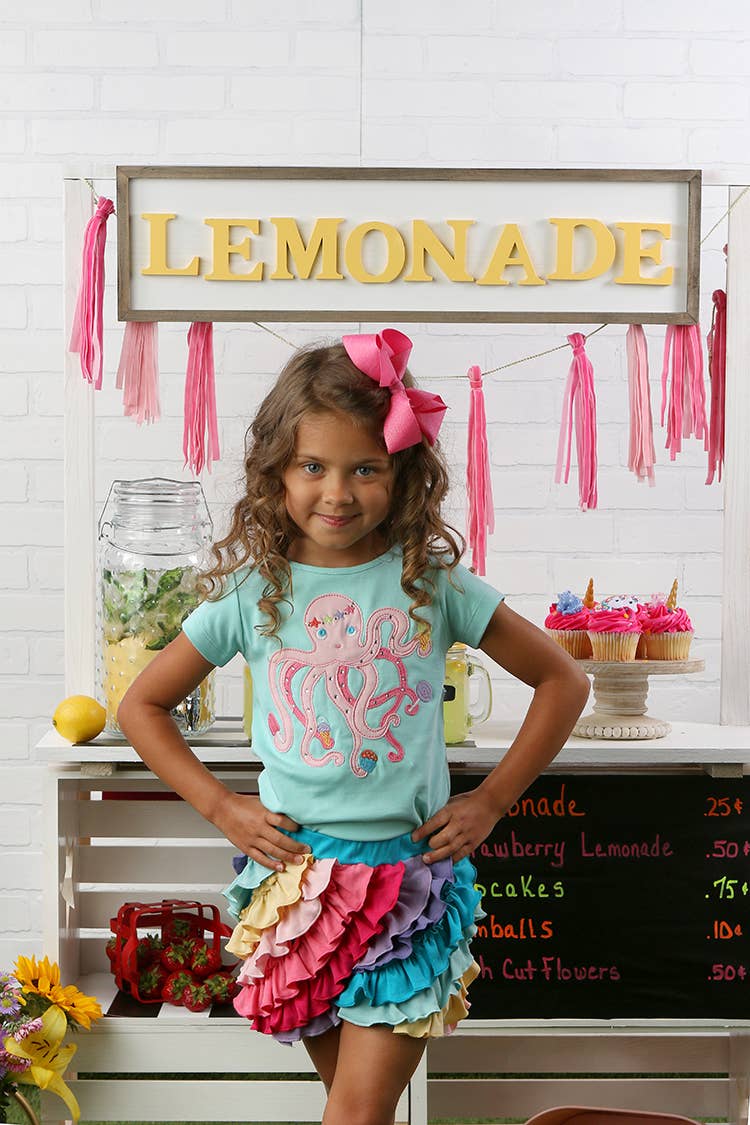 Lemon Loves Lime Boutique - Octopus Tee: 6YR