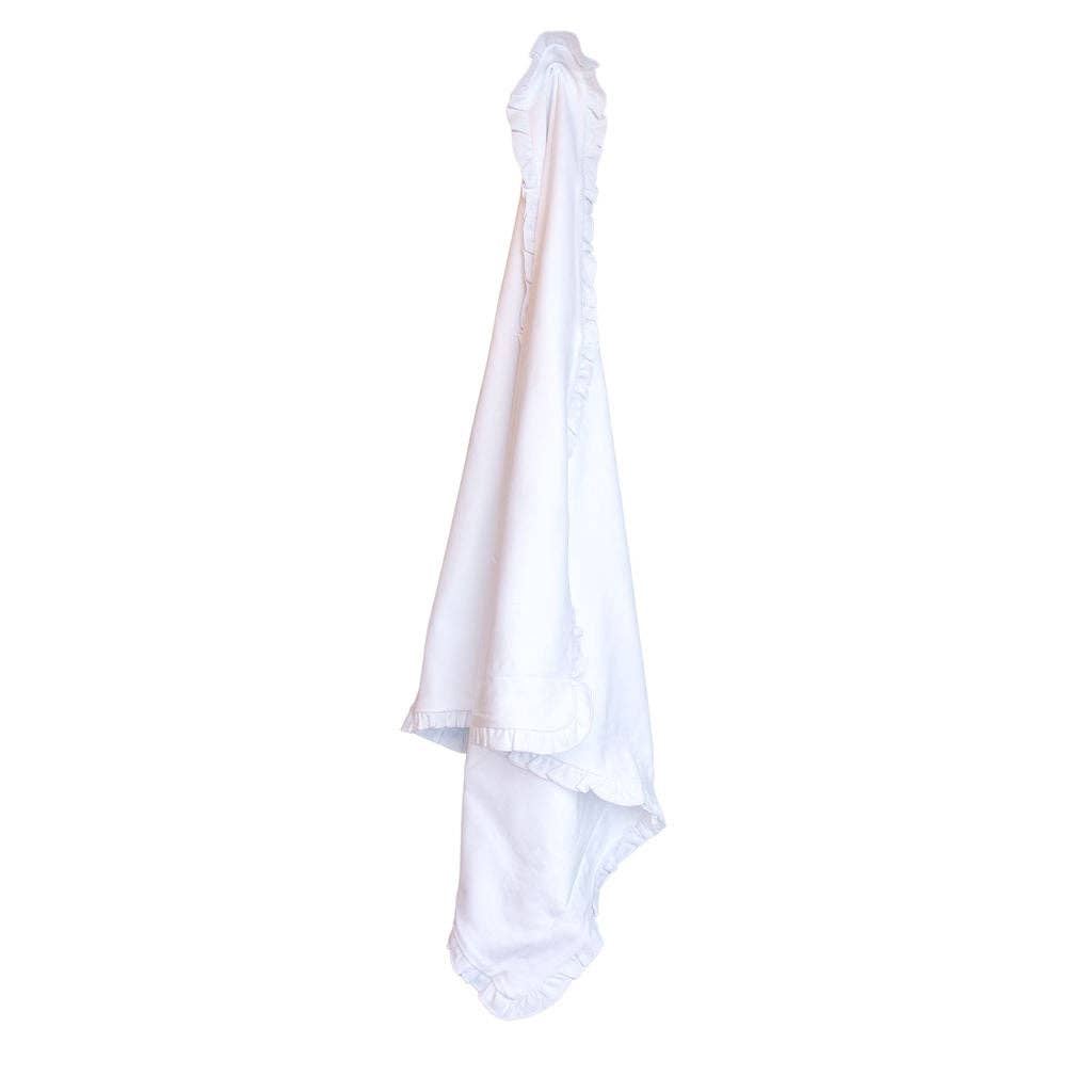 SK Blanks - Non Ruffle Blanket: White