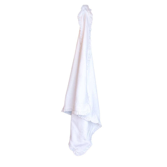 SK Blanks - Non Ruffle Blanket: White