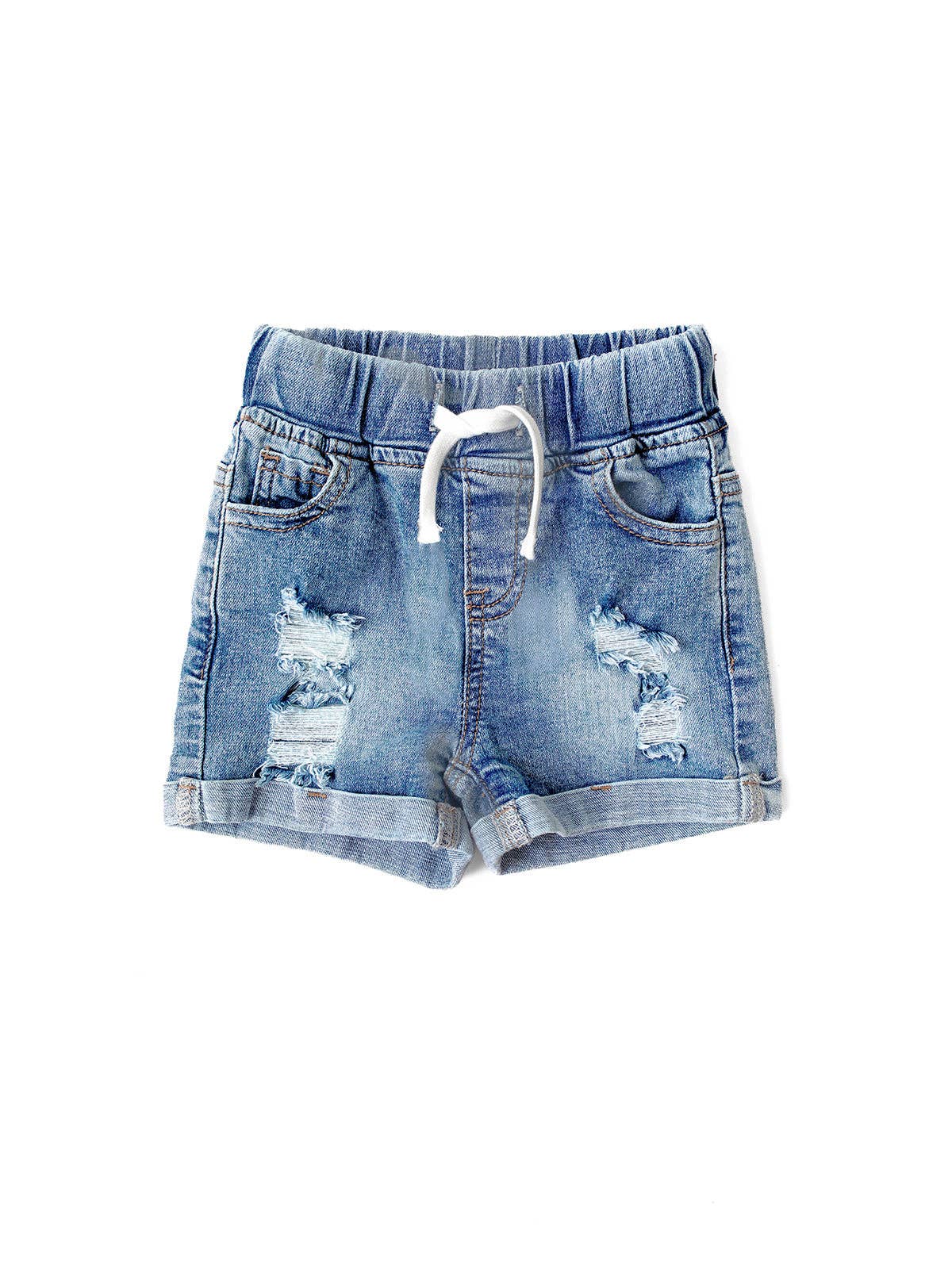 Little Bipsy - Distressed Denim Short: 8Y