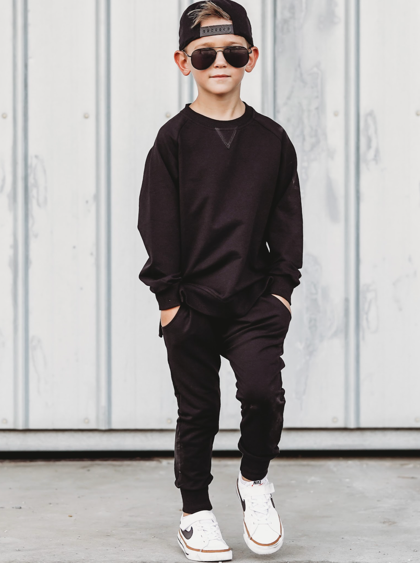 Little Bipsy - Pullover - Black: 3-4T
