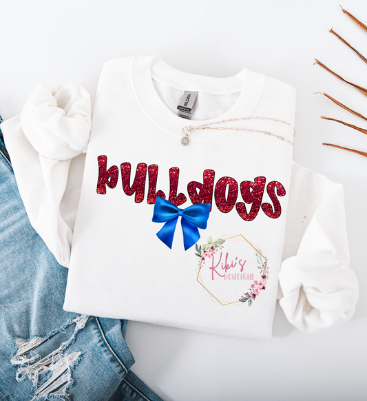 Bulldogs Faux Glitter