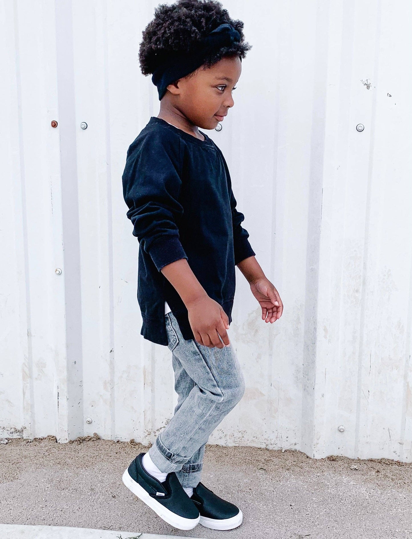 Little Bipsy - Grey Wash Denim: 3-4T