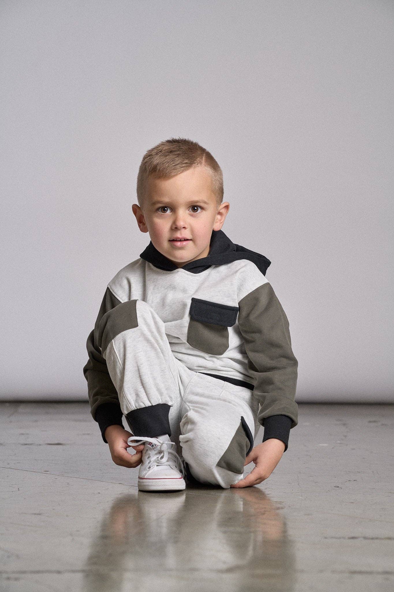 Little Bipsy - Color Block Hoodie: 3-4T