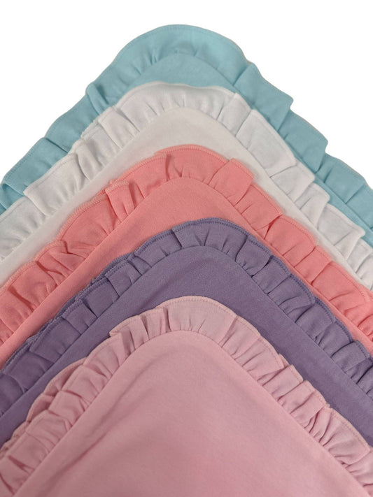 SK Blanks - Ruffle Blanket: Light Pink