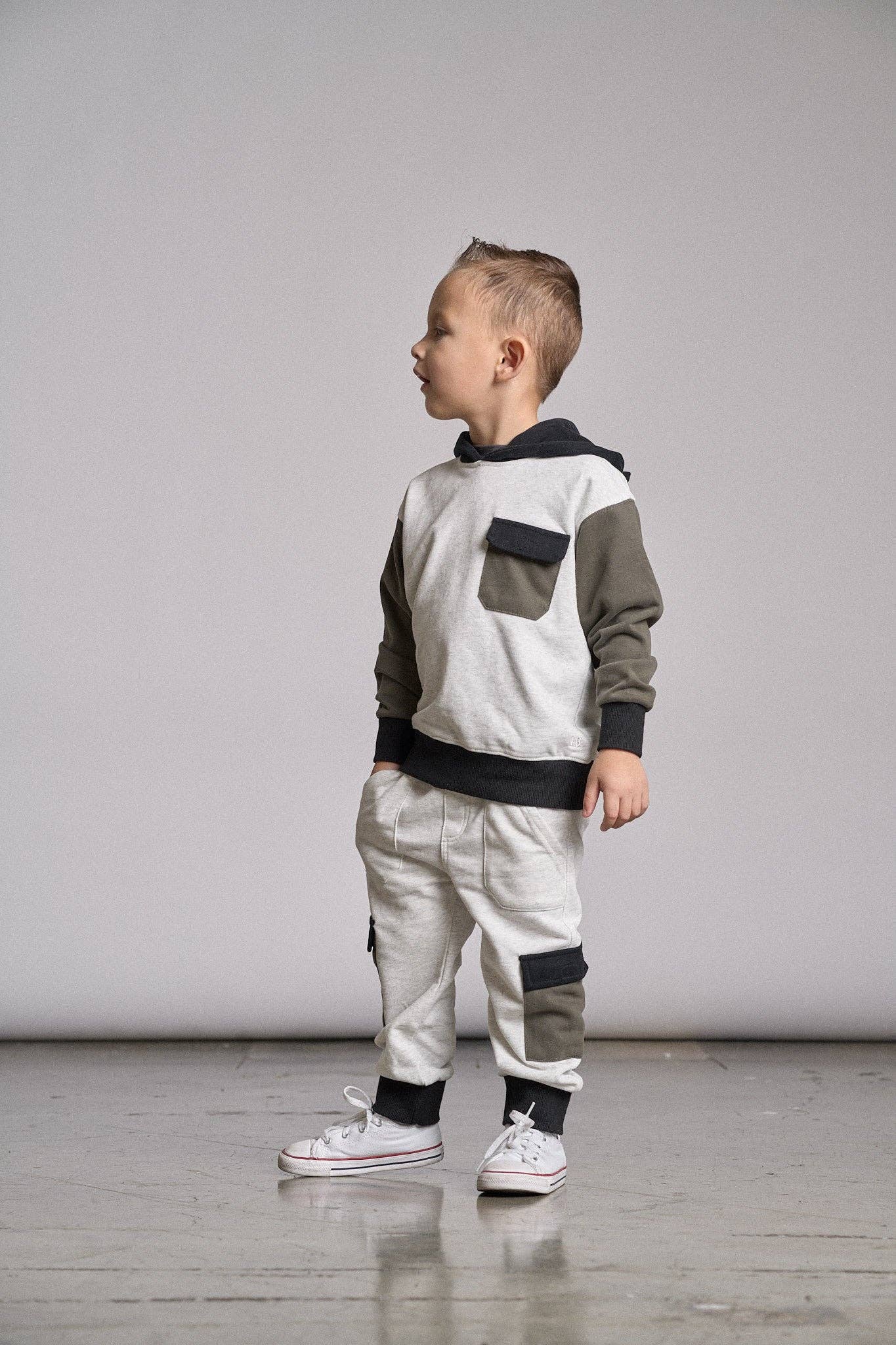 Little Bipsy - Color Block Hoodie: 3-4T