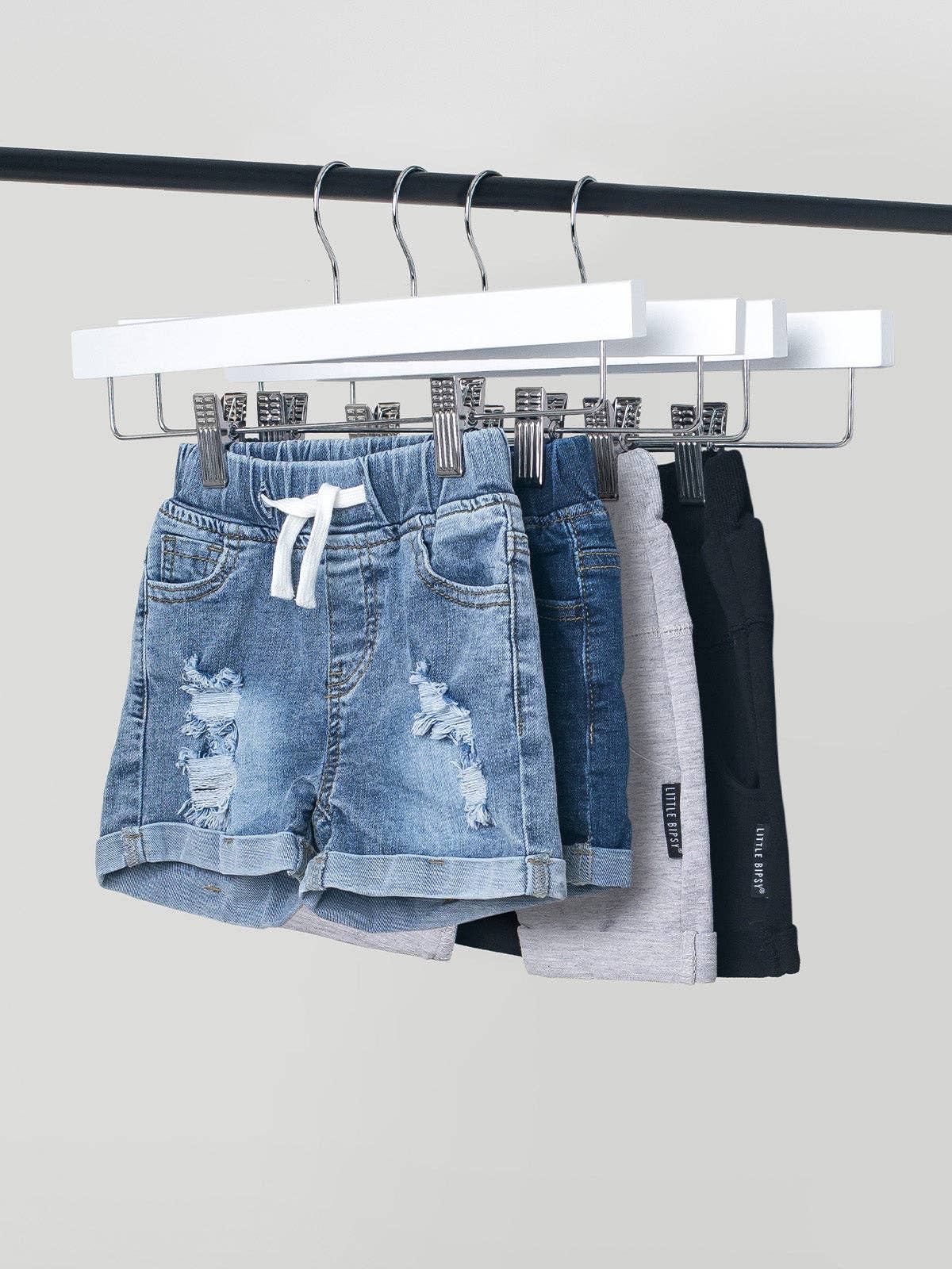 Little Bipsy - Distressed Denim Short: 7Y