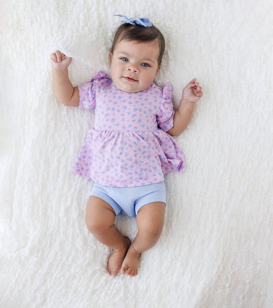 Laree + Co. - Lillian Trisomy 18 Blue Bamboo Bummies: 6_12M