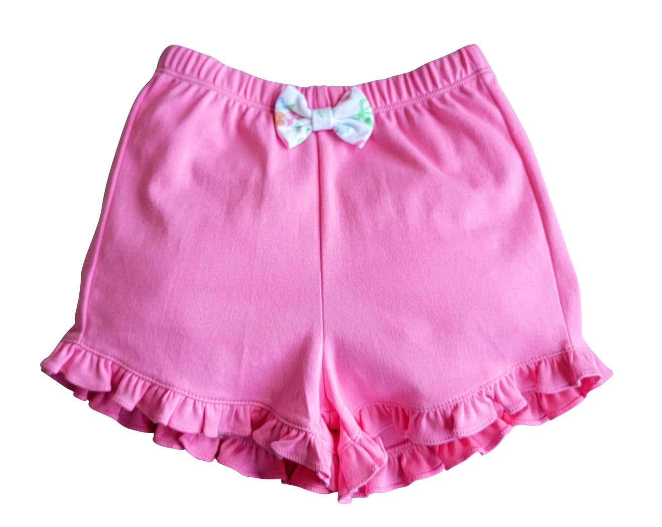 Conjunto Niña Camisa &amp; Short Lazos &amp; Flores Algodón Pima