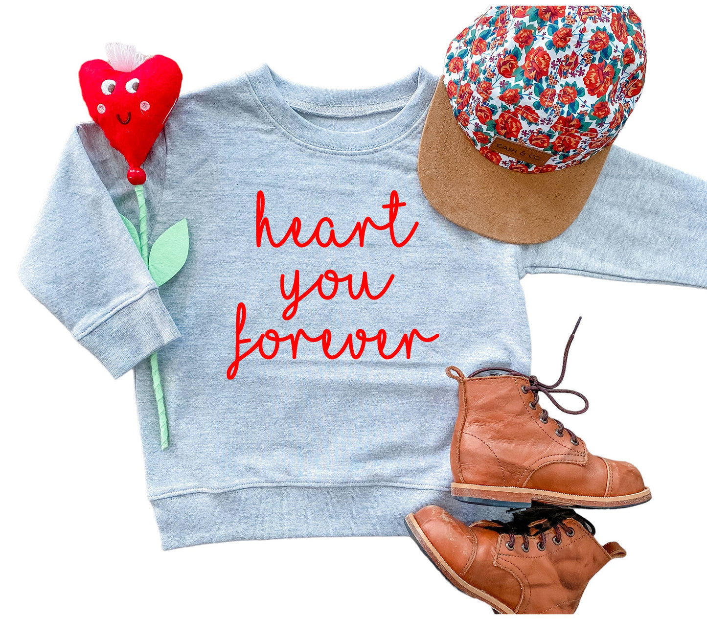 Heart You Forever Sweatshirt: Gray