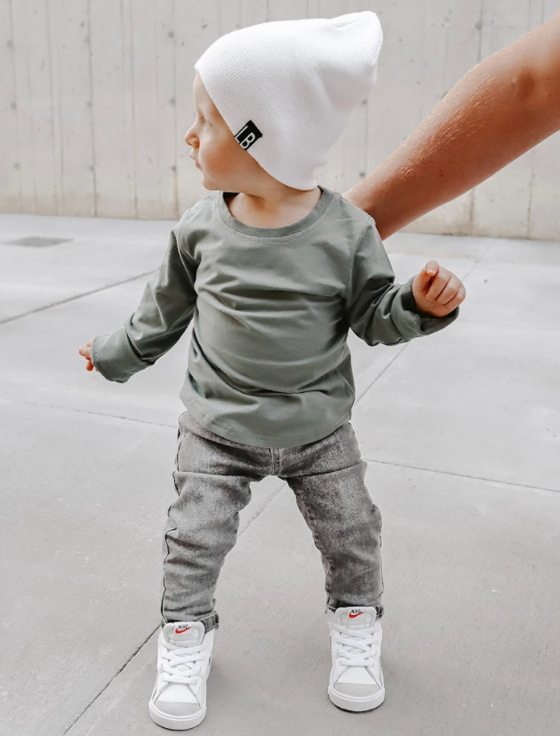Little Bipsy - Grey Wash Denim: 3-4T