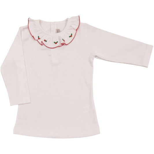 Marco and Lizzy - Basic Blouses Hollies long sleeve red picot: 18M