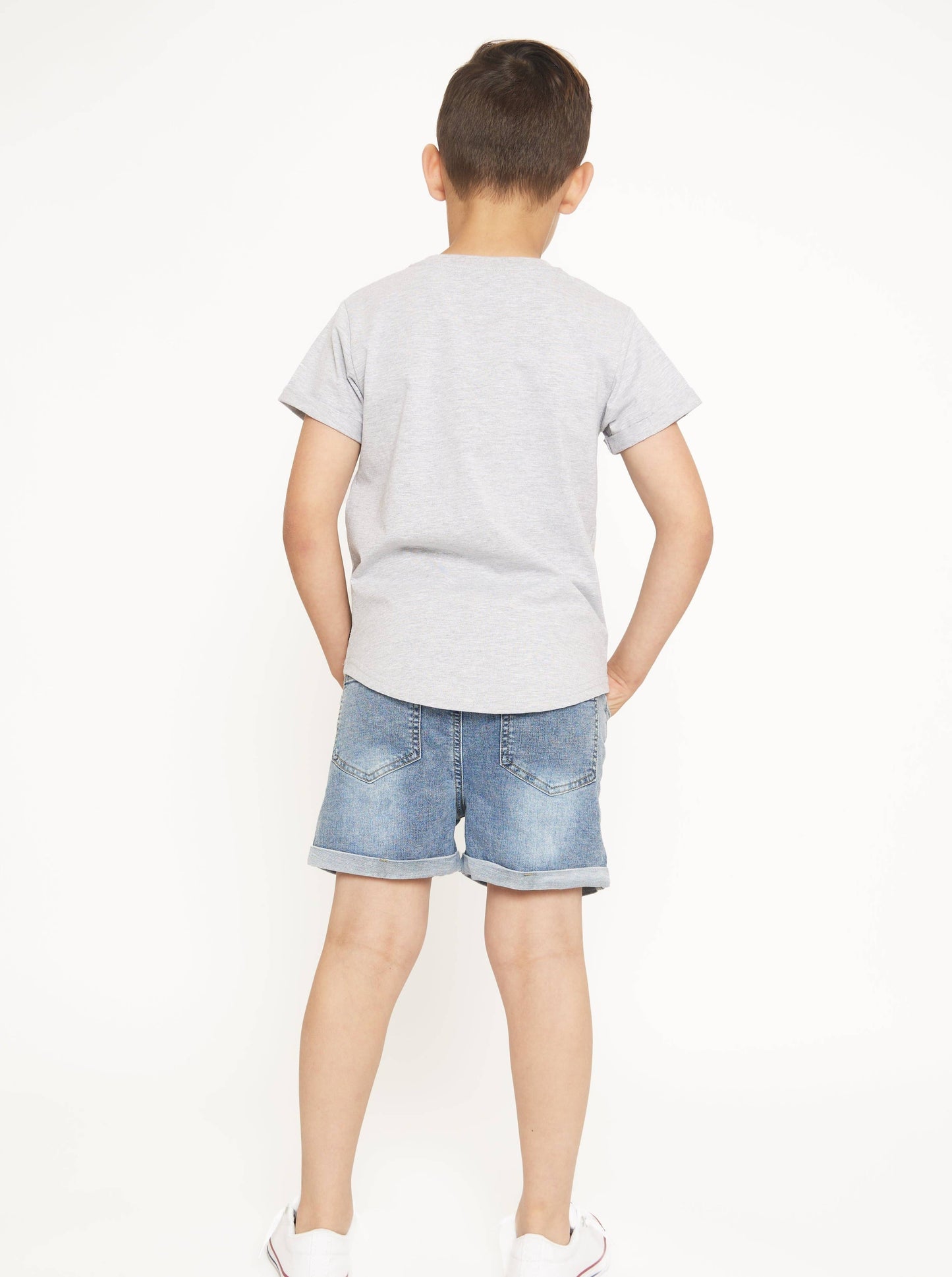 Little Bipsy - Distressed Denim Short: 7Y