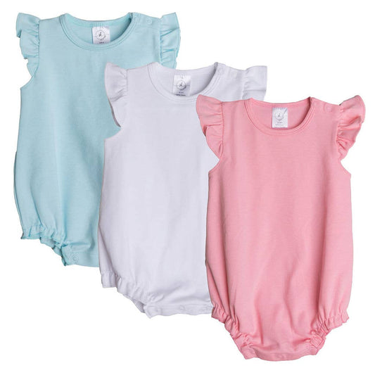 SK Blanks - Flutter Sleeve Bubble: Pink / 0-3M