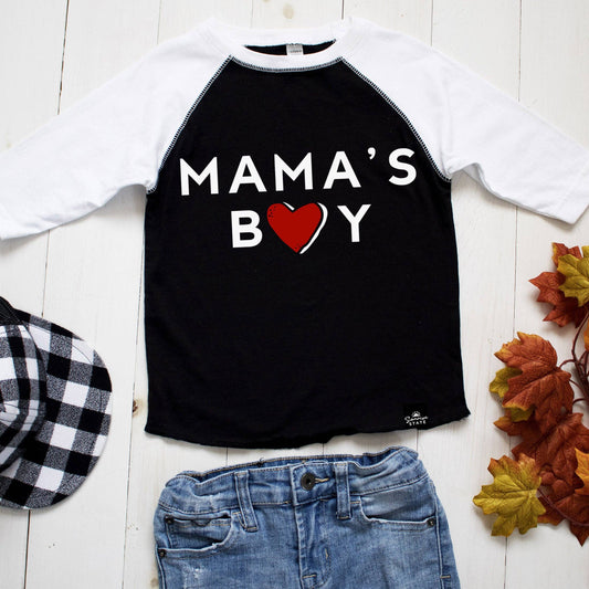 Sonrise State - Mama's Boy T-Shirt or Baseball Tee: BASEBALL TEE / 3T