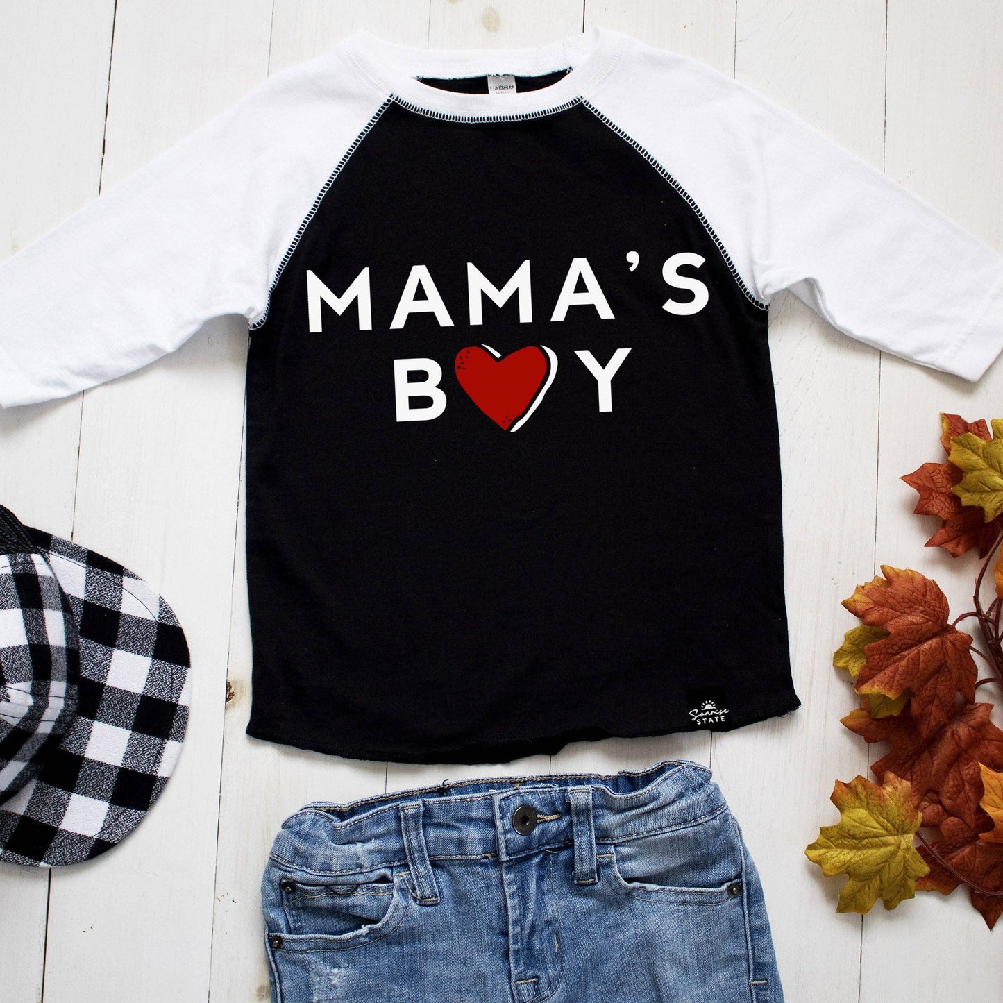 Sonrise State - Mama's Boy T-Shirt or Baseball Tee: BASEBALL TEE / 5T