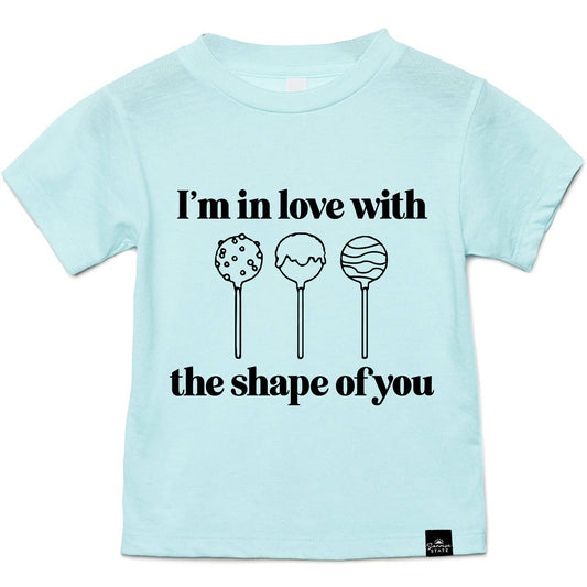 Sonrise State - In Love with the Shape of You Cake Pops Boy's T-Shirt: 4T / AQUA