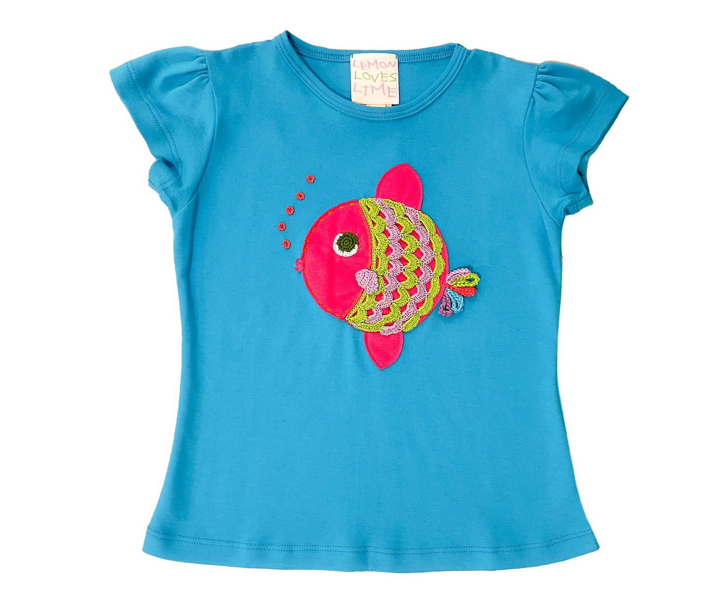 Lemon Loves Lime Boutique - Fish Tee: 4YR